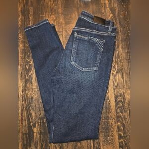 Buckle Black Dark Blue Skinny Jeans